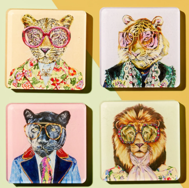 Big Cats Acrylic Coasters