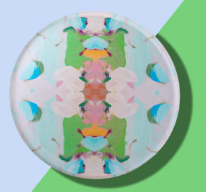 Laura Park Monet Green Acrylic Coasters