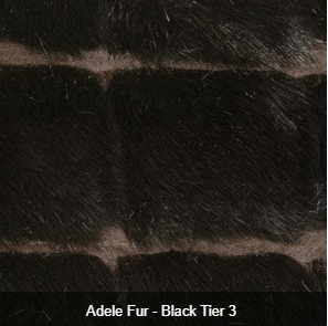 Adele Fur Black Fabric | Magnolia James Interiors | Expertly Curated Dorm Room Interior Designs