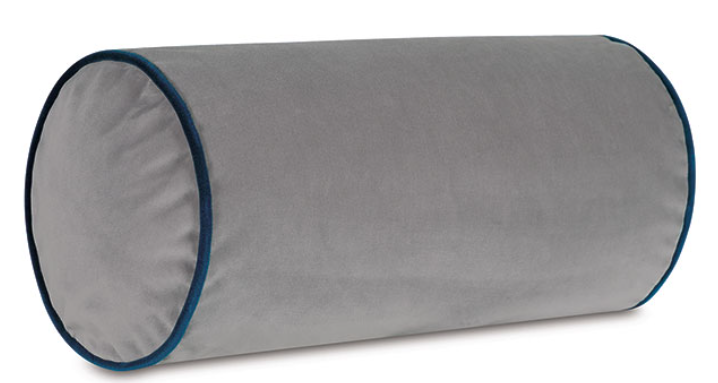 UMA VELVET BOLSTER IN GRAY