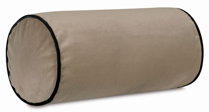 UMA VELVET BOLSTER IN KHAKI