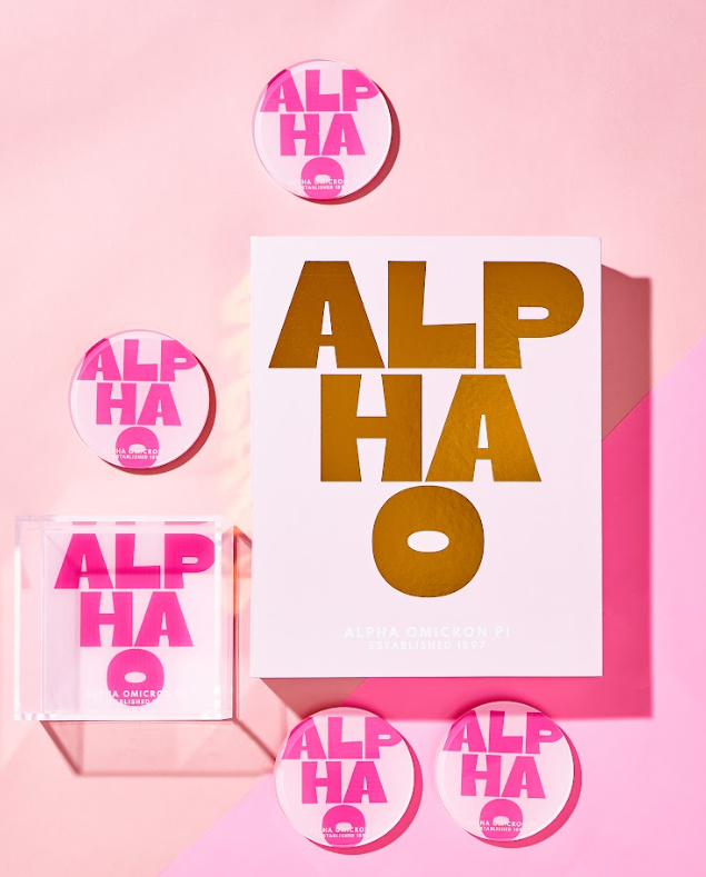 Alpha Omicron Pi Acrylic Coasters