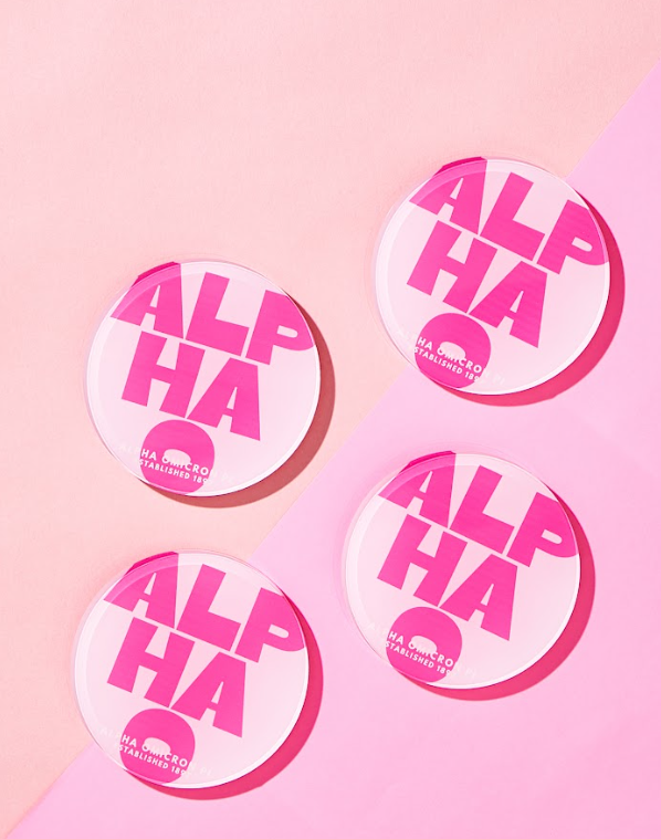 Alpha Omicron Pi Acrylic Coasters