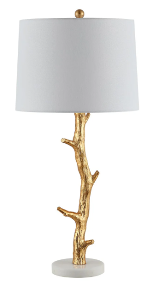 Gold Foiled Branch Table Lamp