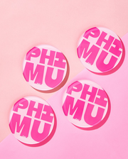 Phi Mu Acrylic Coasters